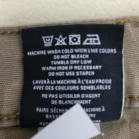 Ariat Rebar M4 Low Rise Straight Mens 38x34 Khaki Carpenter Cargo Work Pants - Picture 9 of 10